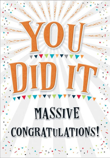 Picture of YOU DID IT CONGRATULATIONS CARD